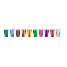 16 oz Slurpy Metallic Tumbler