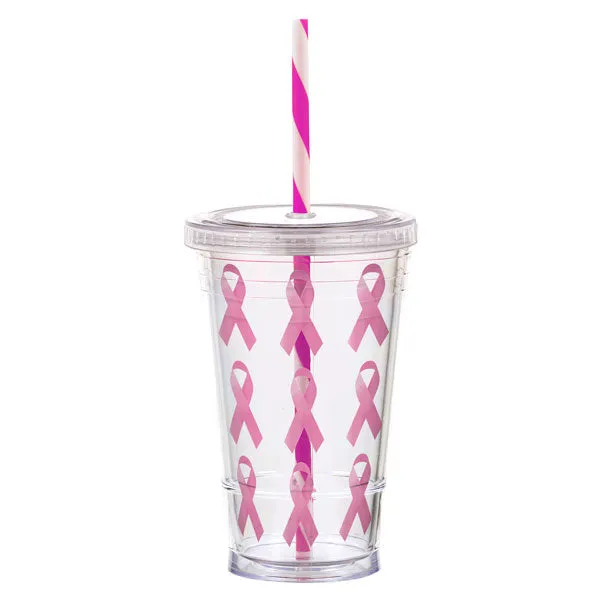 16 oz Slurpy with Striped Straw Tumbler