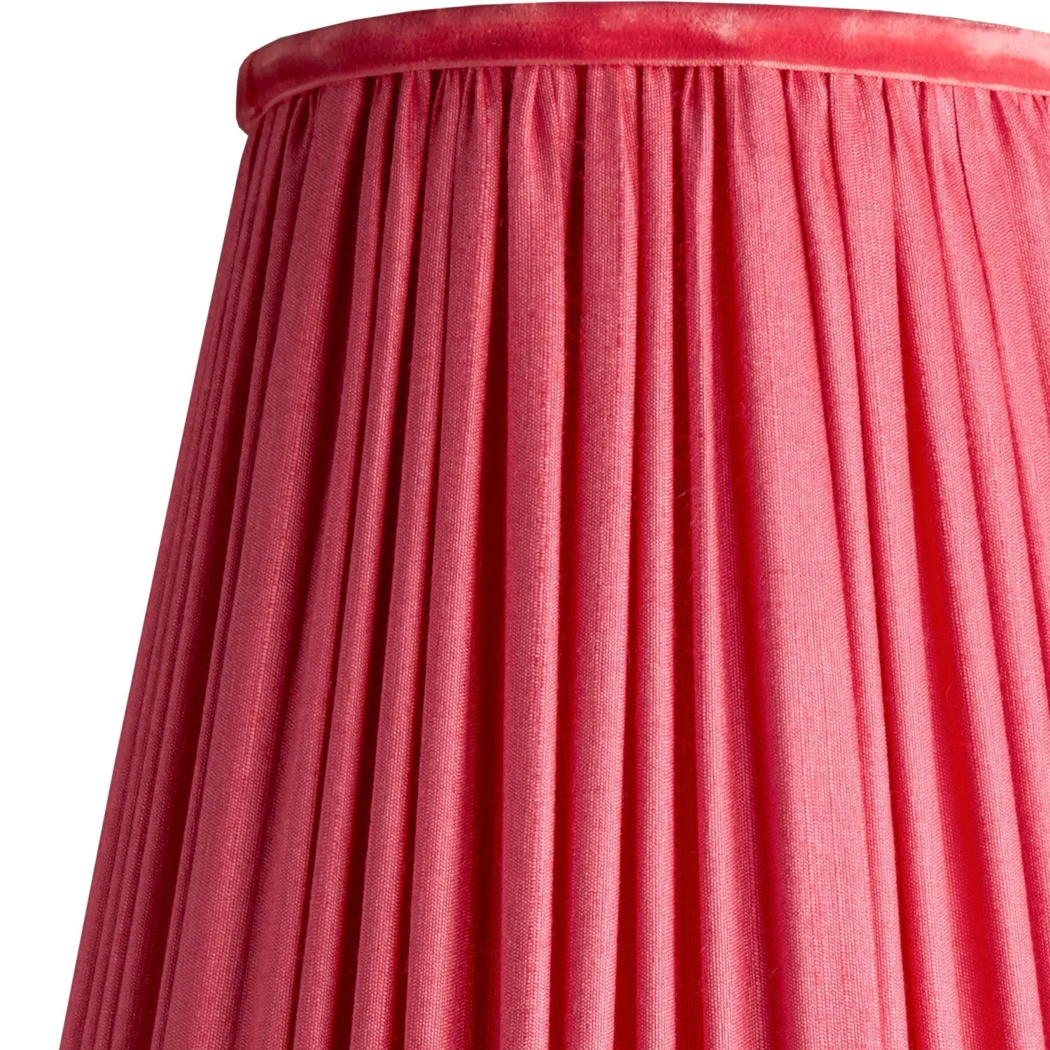 20cm wizard hat shade in ruby silk with velvet tape