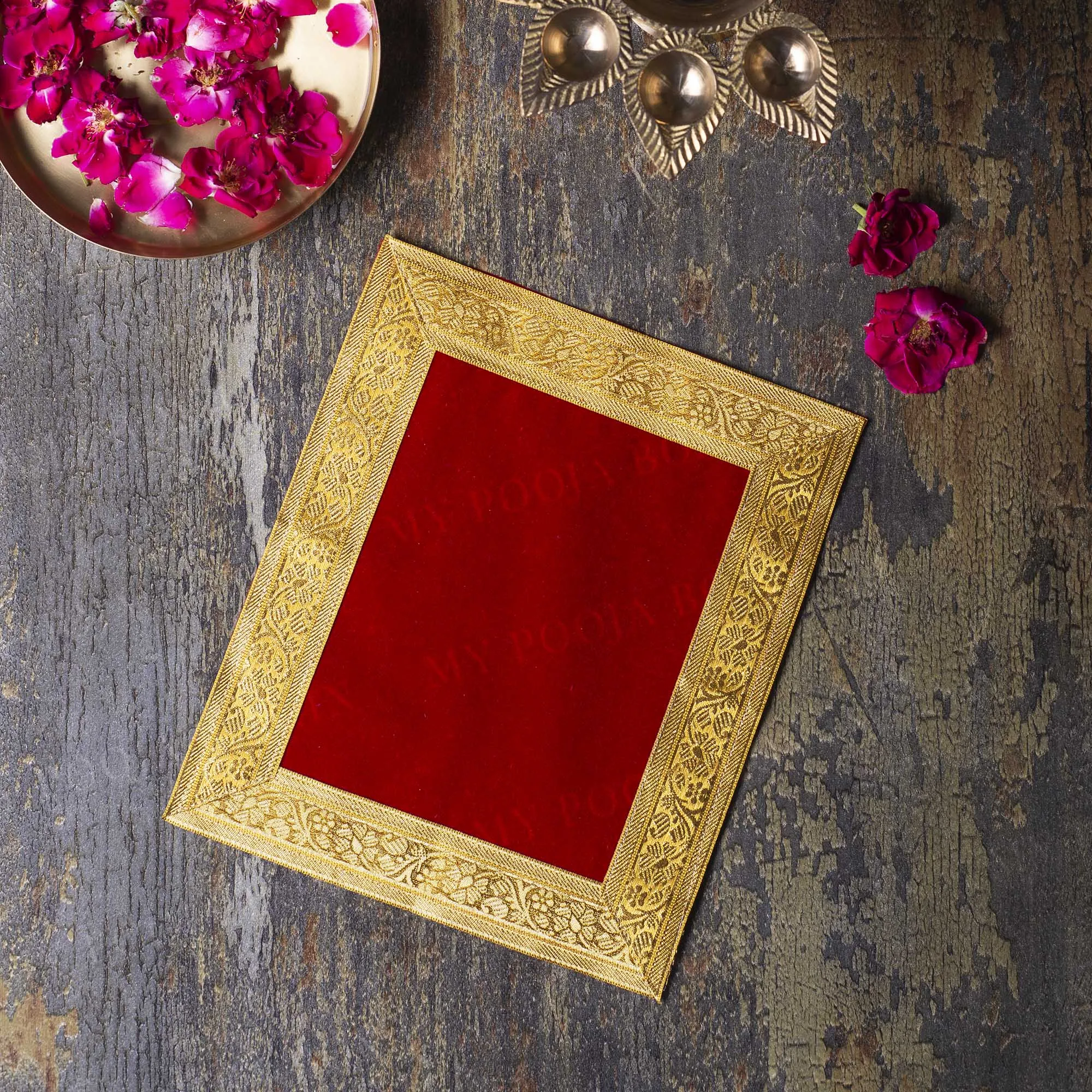 20X25 PUJA AASAN (MAROON)