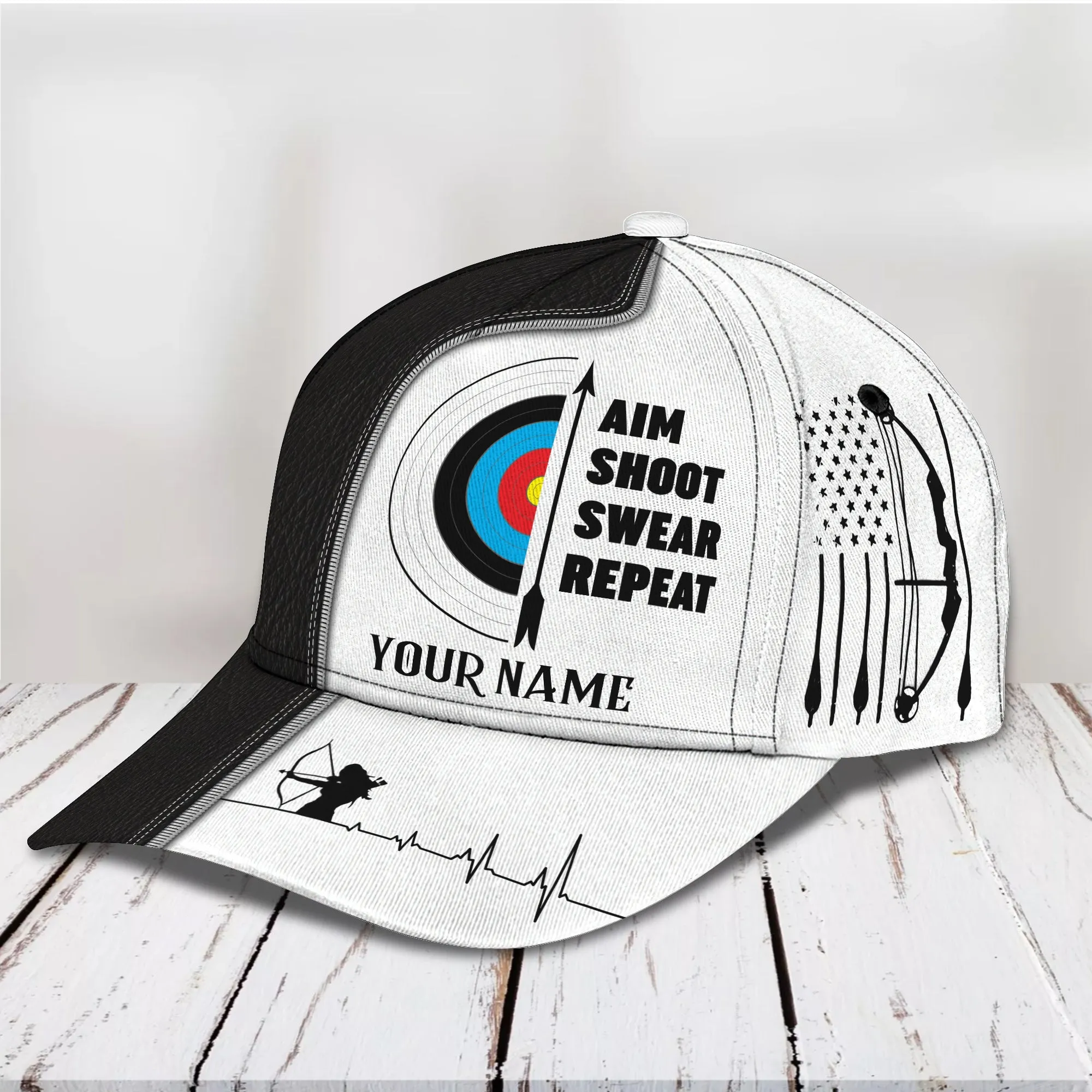 3D Classic Cap Archery 111 Personalized Name Cap Namashops