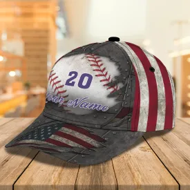 3D Classic Cap Baseball 4 Personalized Name Cap Namashops
