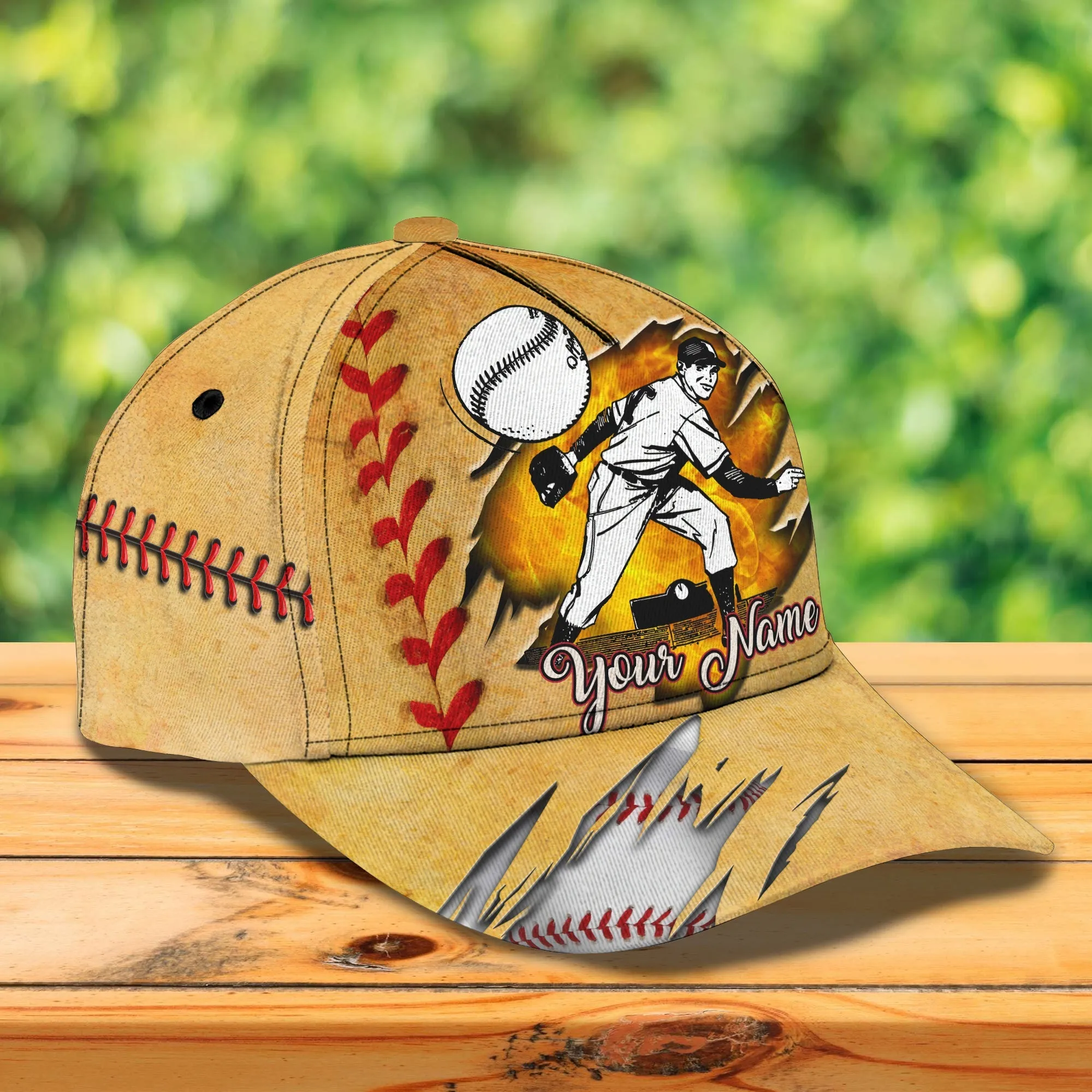 3D Classic Cap Baseball Personalized Name Cap