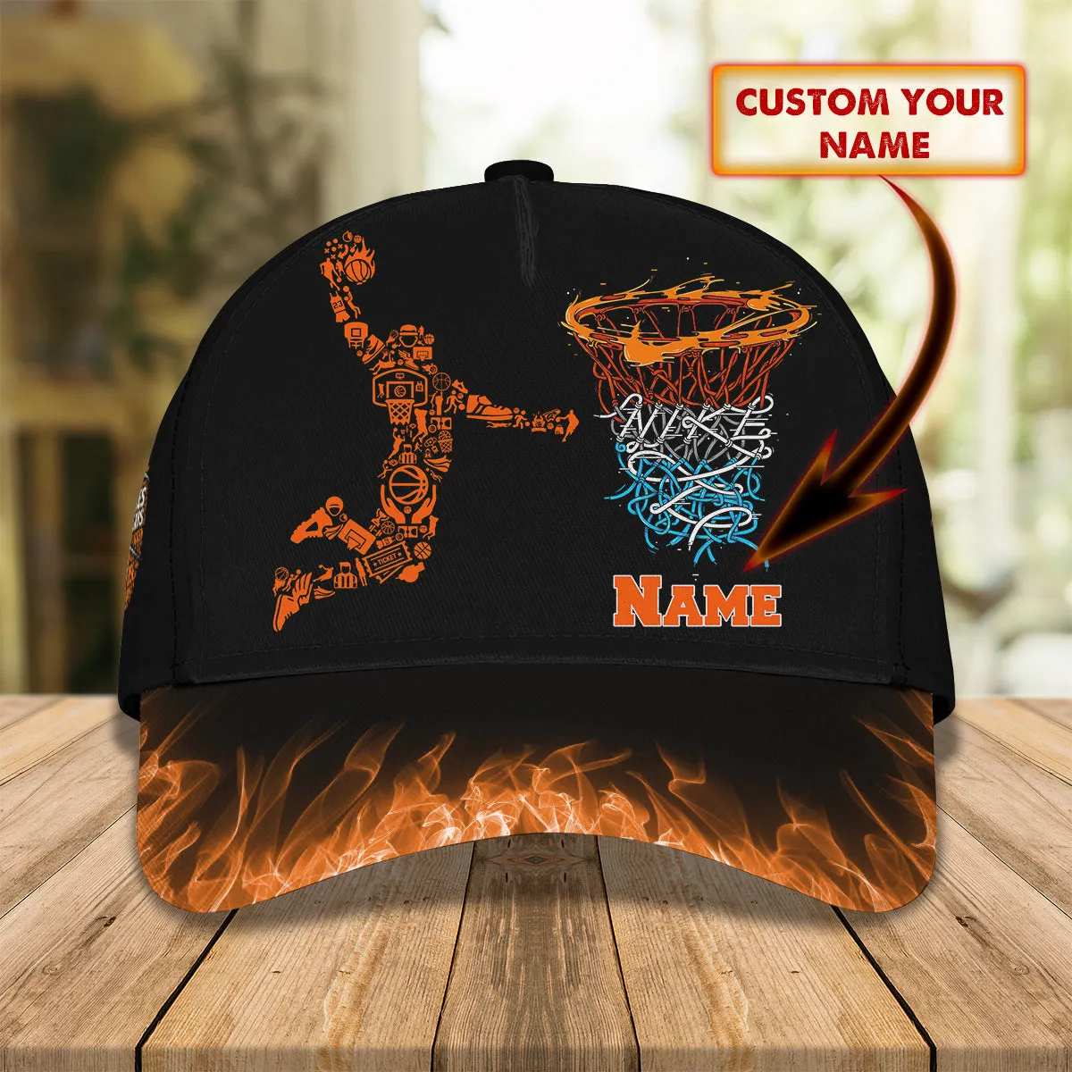 3D Classic Cap Basketball Q Personalize Name Cap Cap Namashops