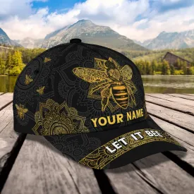 3D Classic Cap Bee Personalized Name Cap Namashops