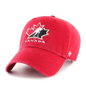 47 Brand Clean Up Adjustable Hat Red - Hockey Canada