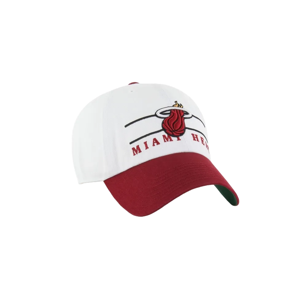'47 Brand Miami HEAT Double Header Cleanup Dad Hat