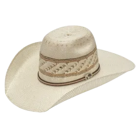 Alamo Unisex Western Fancy Trim Bangora Ivory Straw Hat D52106