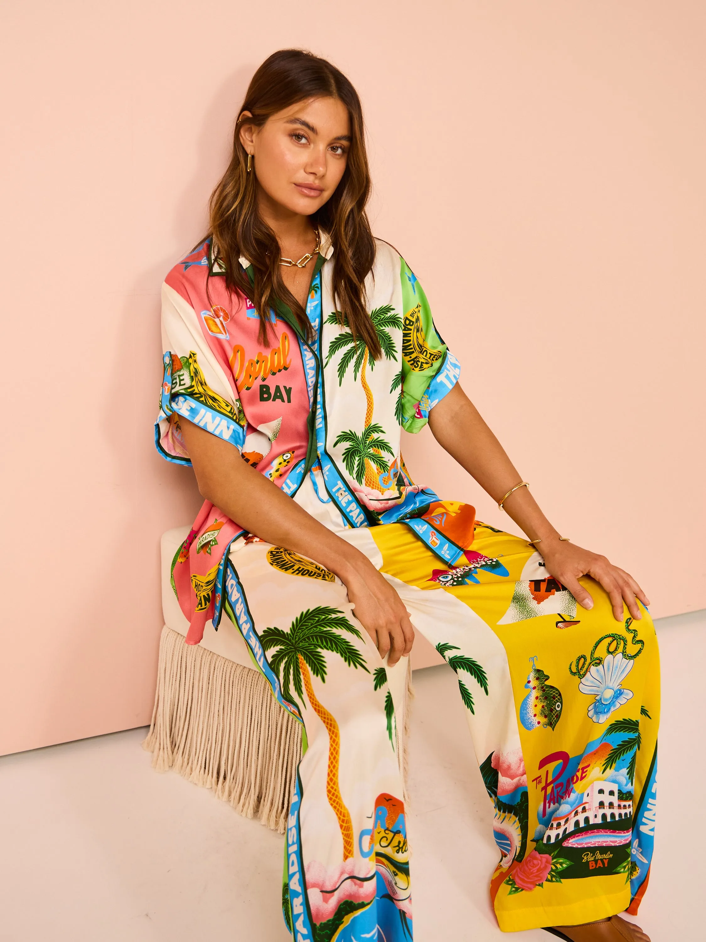 Alemais Paradiso Silk Shirt in Multi