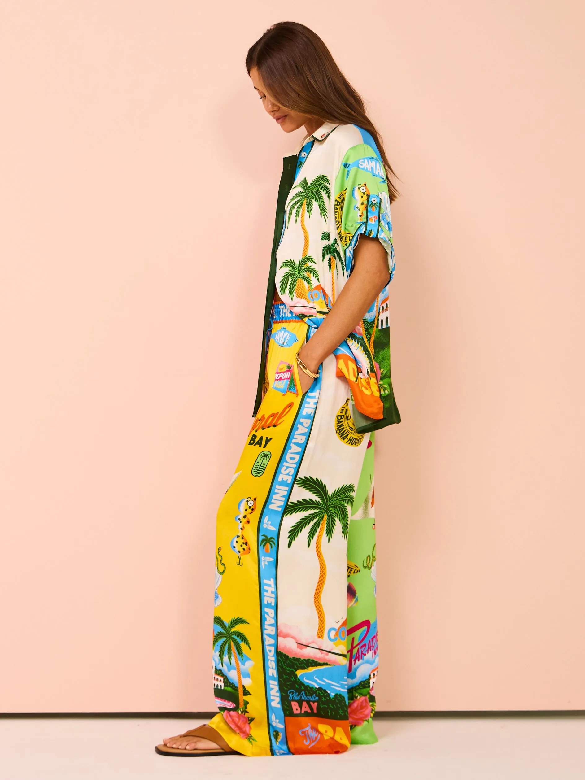 Alemais Paradiso Silk Shirt in Multi