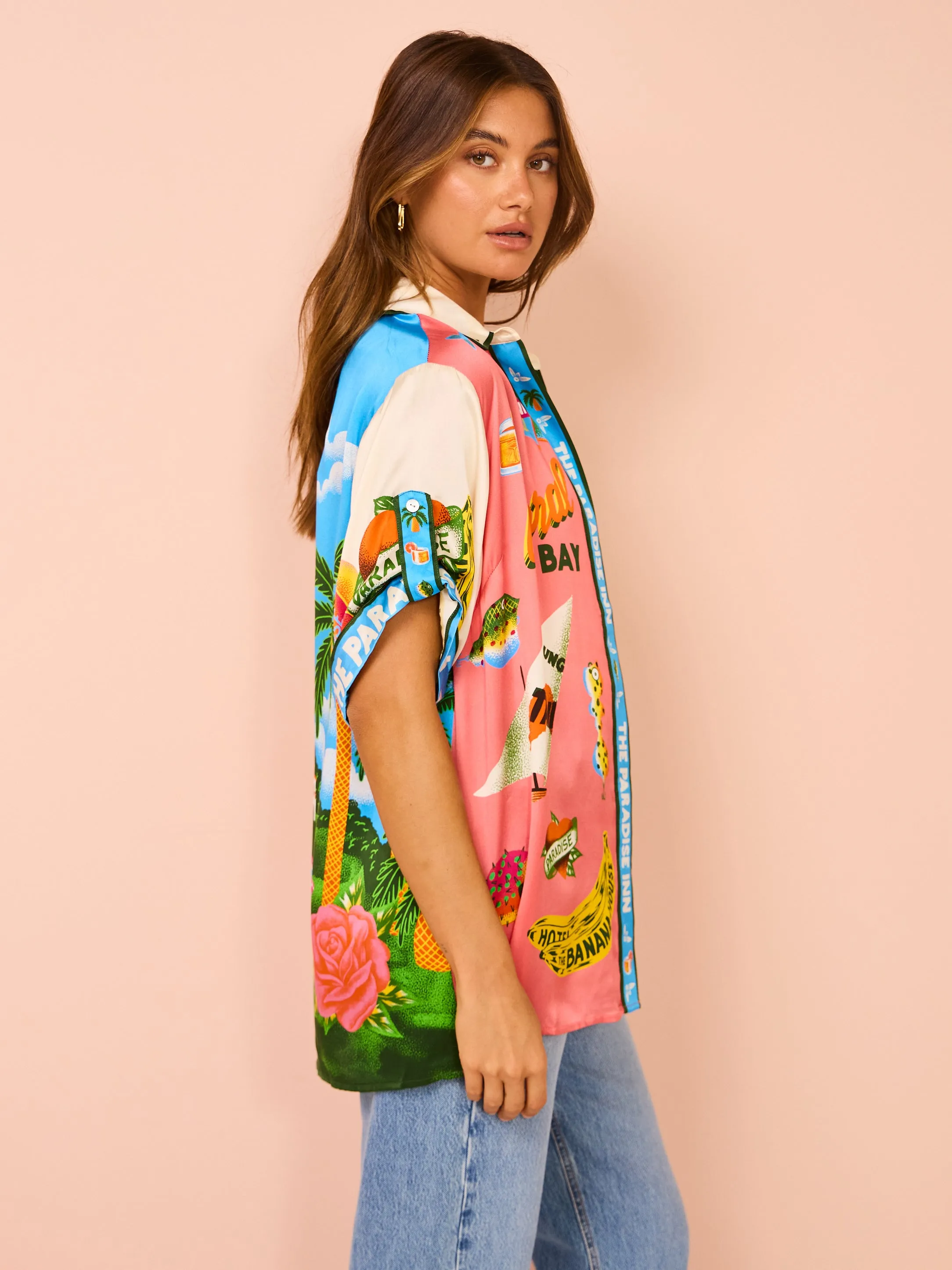 Alemais Paradiso Silk Shirt in Multi