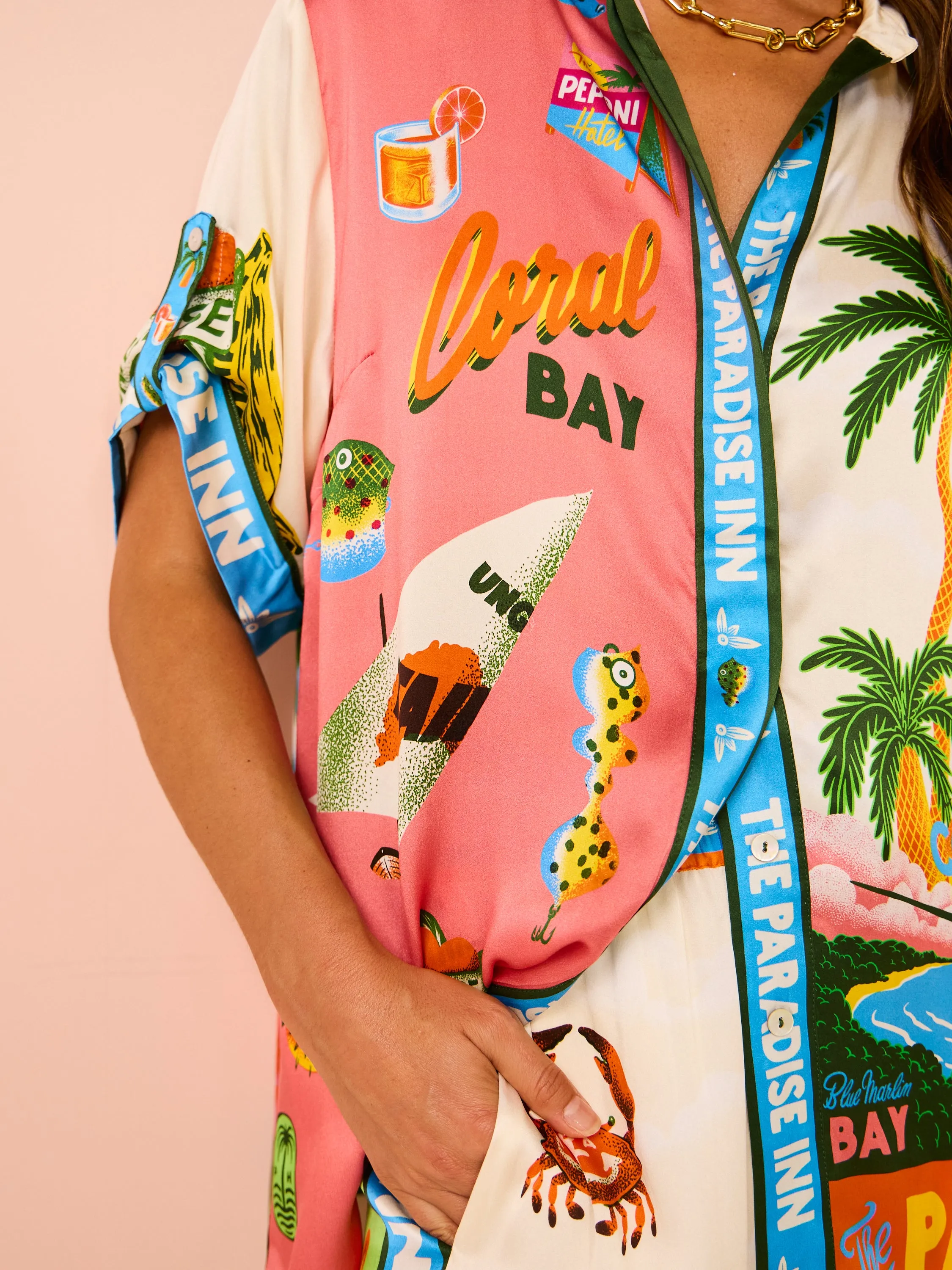 Alemais Paradiso Silk Shirt in Multi