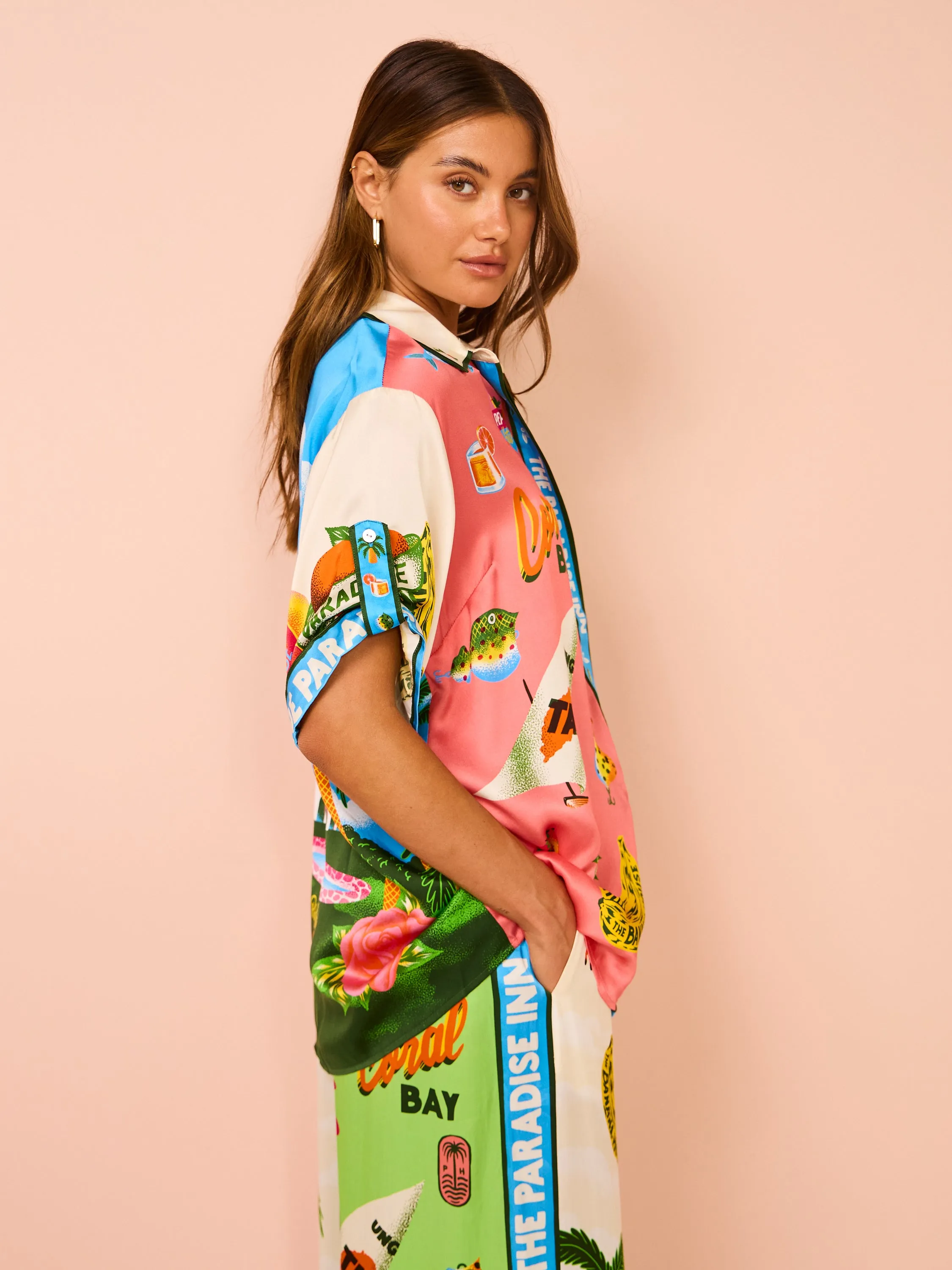 Alemais Paradiso Silk Shirt in Multi
