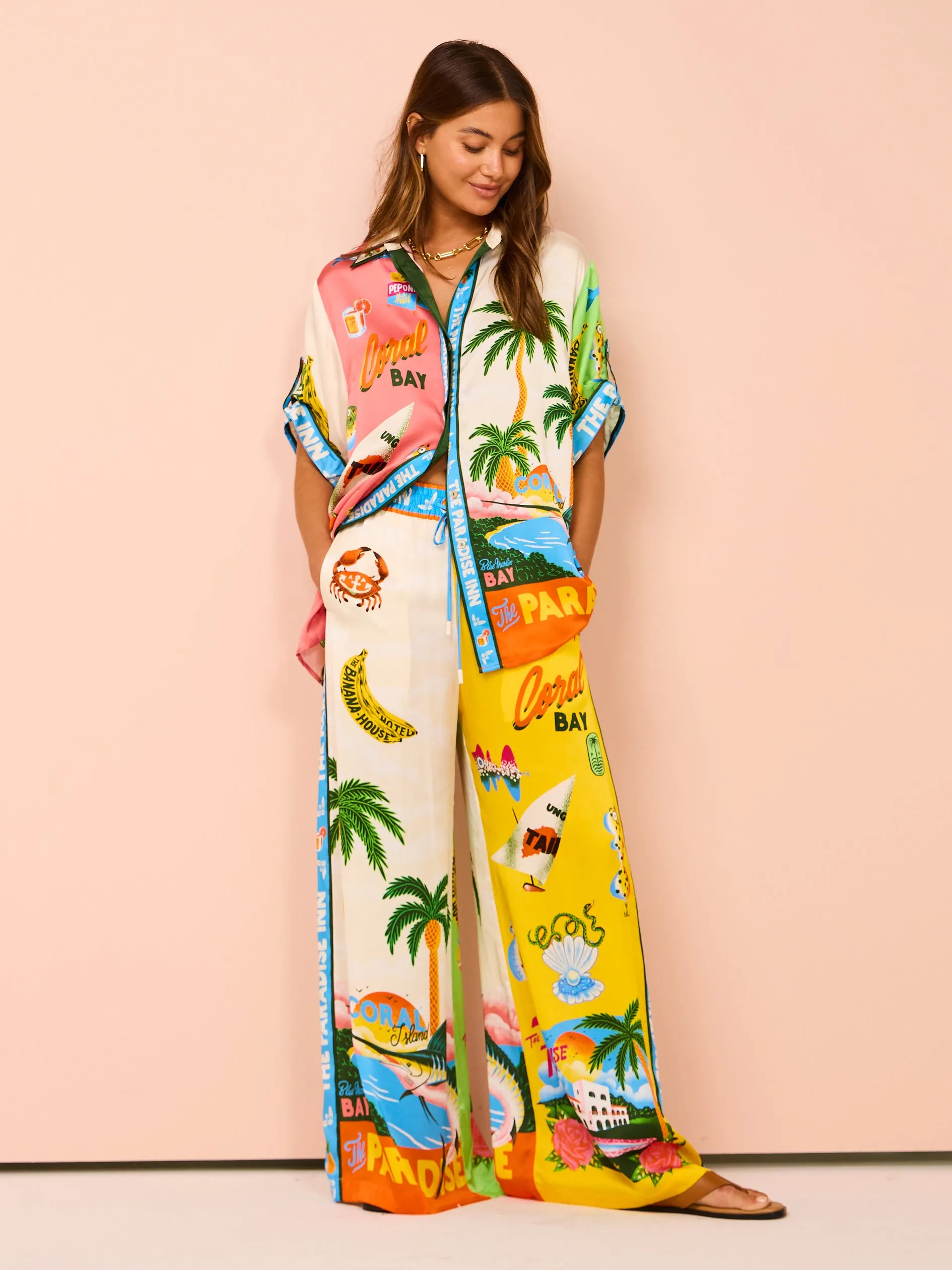 Alemais Paradiso Silk Shirt in Multi