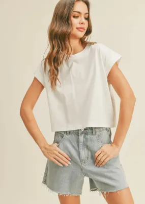 Alex Cuffed Sleeve Tee