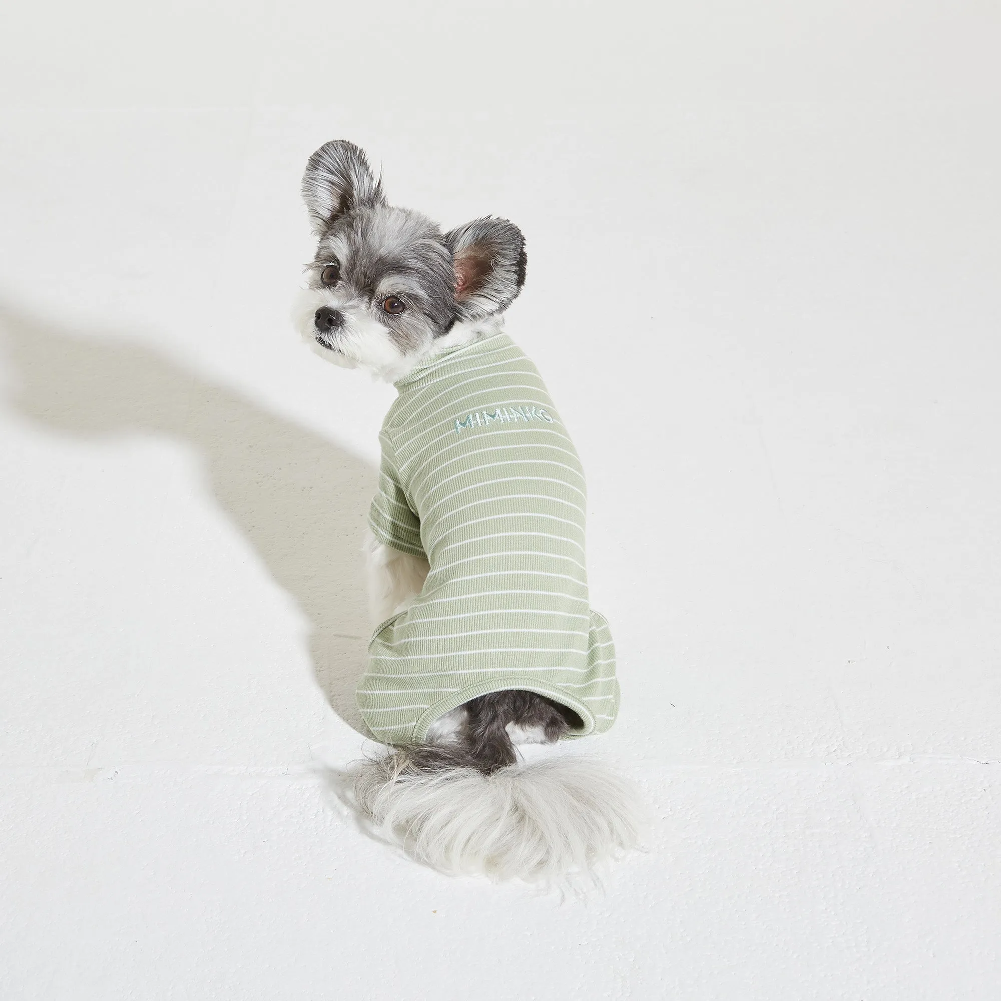 All Striped Up Onesie - Mint