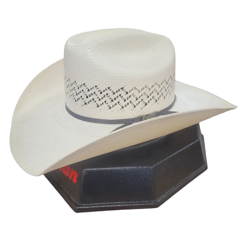 American Hat Co. American Cowboy Ivory Straw Hat 5200-2CSTEEL