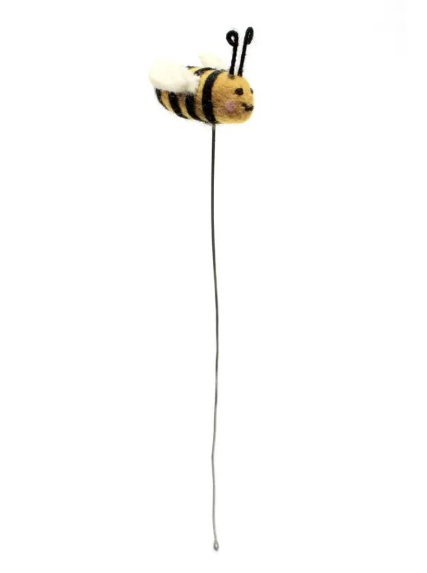 Amica Bumble Bee on a Wire Stick Decoration