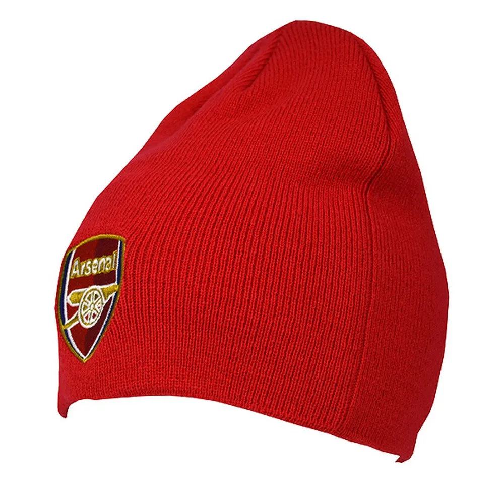 Arsenal FC Official Adults Knitted Football Crest Winter Beanie Hat