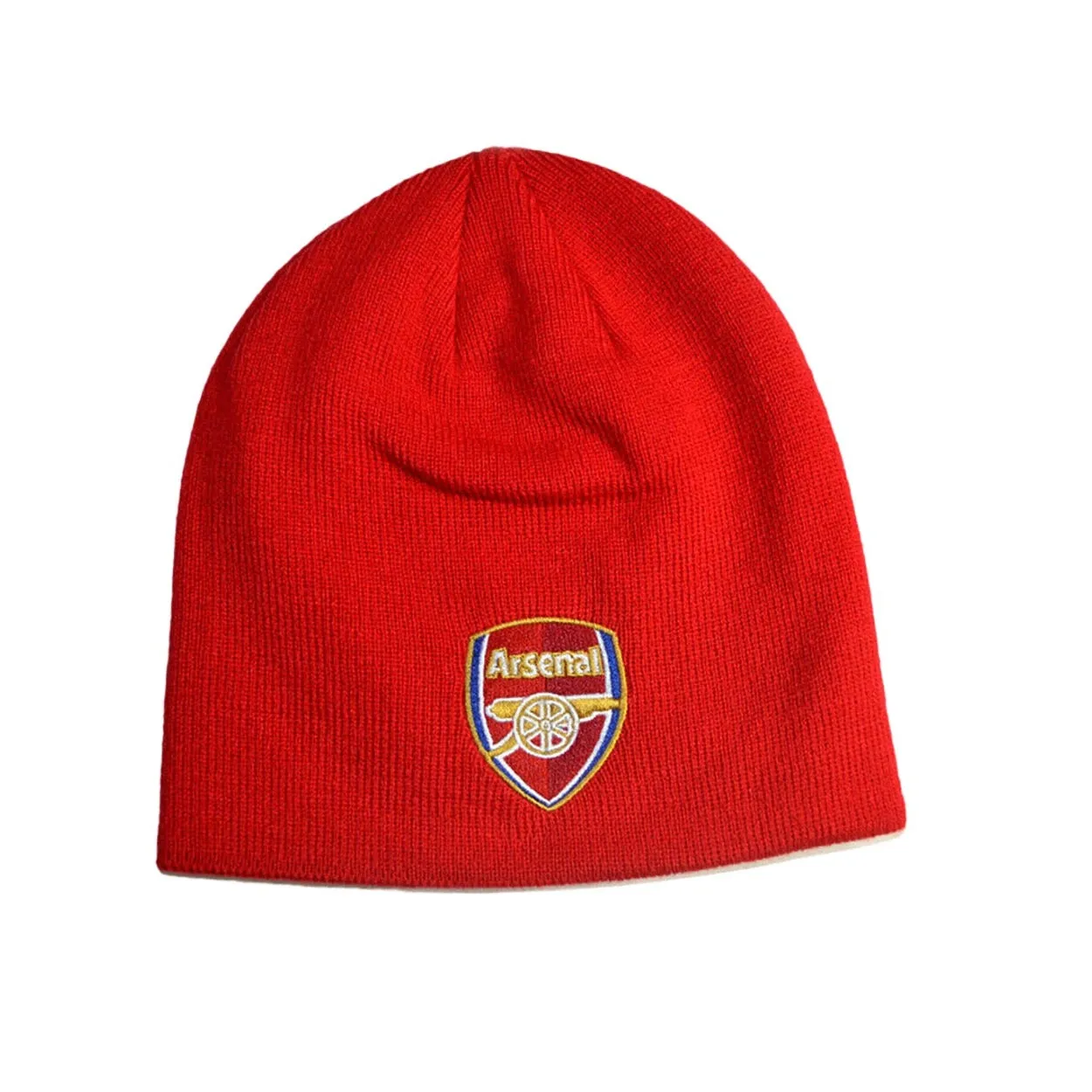 Arsenal FC Official Adults Knitted Football Crest Winter Beanie Hat