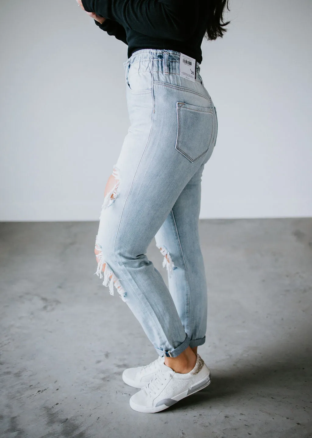 Audra KanCan Paperbag Mom Jean