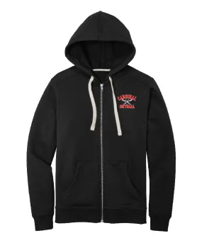 BA Softball Black Hoodie - Full Zip