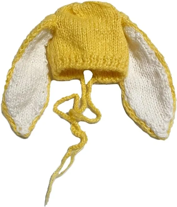 Babymoon Big Rabbit Ears Bonnet Hat | Baby Photography Hat | Yellow
