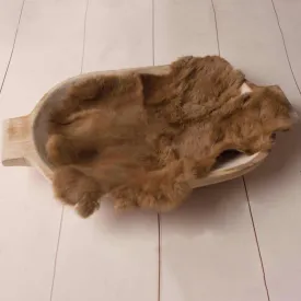 Babymoon Rabbit Fur | Basket Filler | Baby Photography Props | Brown