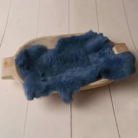 Babymoon Rabbit Fur | Basket Filler | Baby Photography Props | Navy Blue