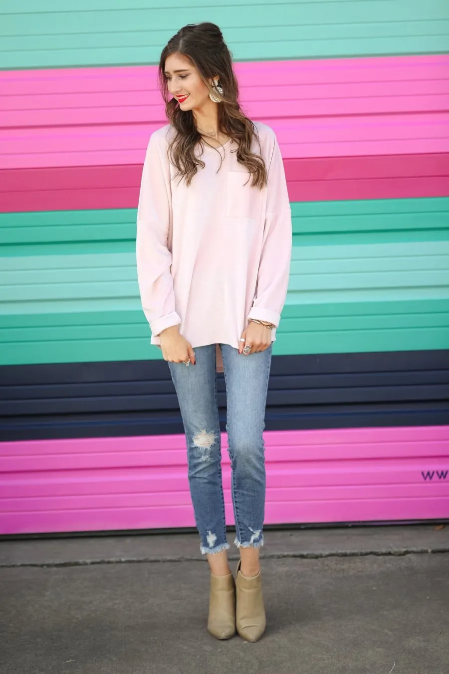 Blushing Over You Velvet Top