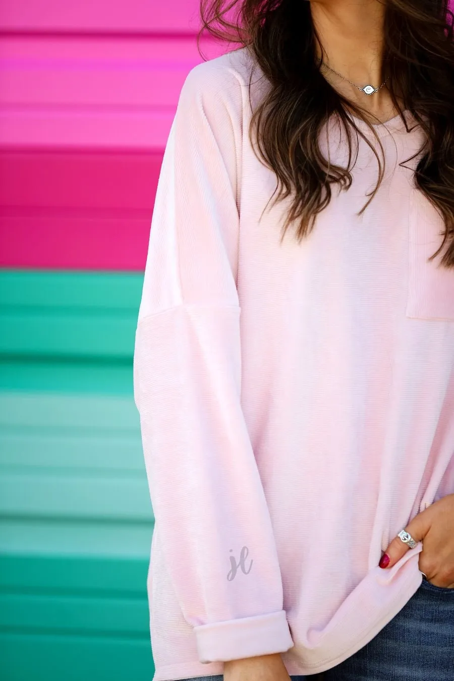 Blushing Over You Velvet Top