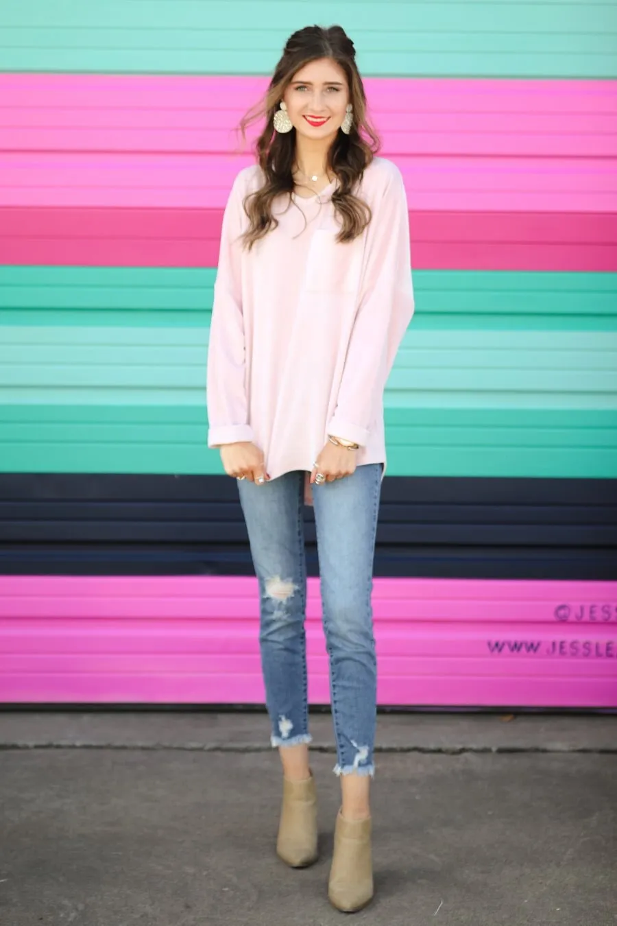 Blushing Over You Velvet Top