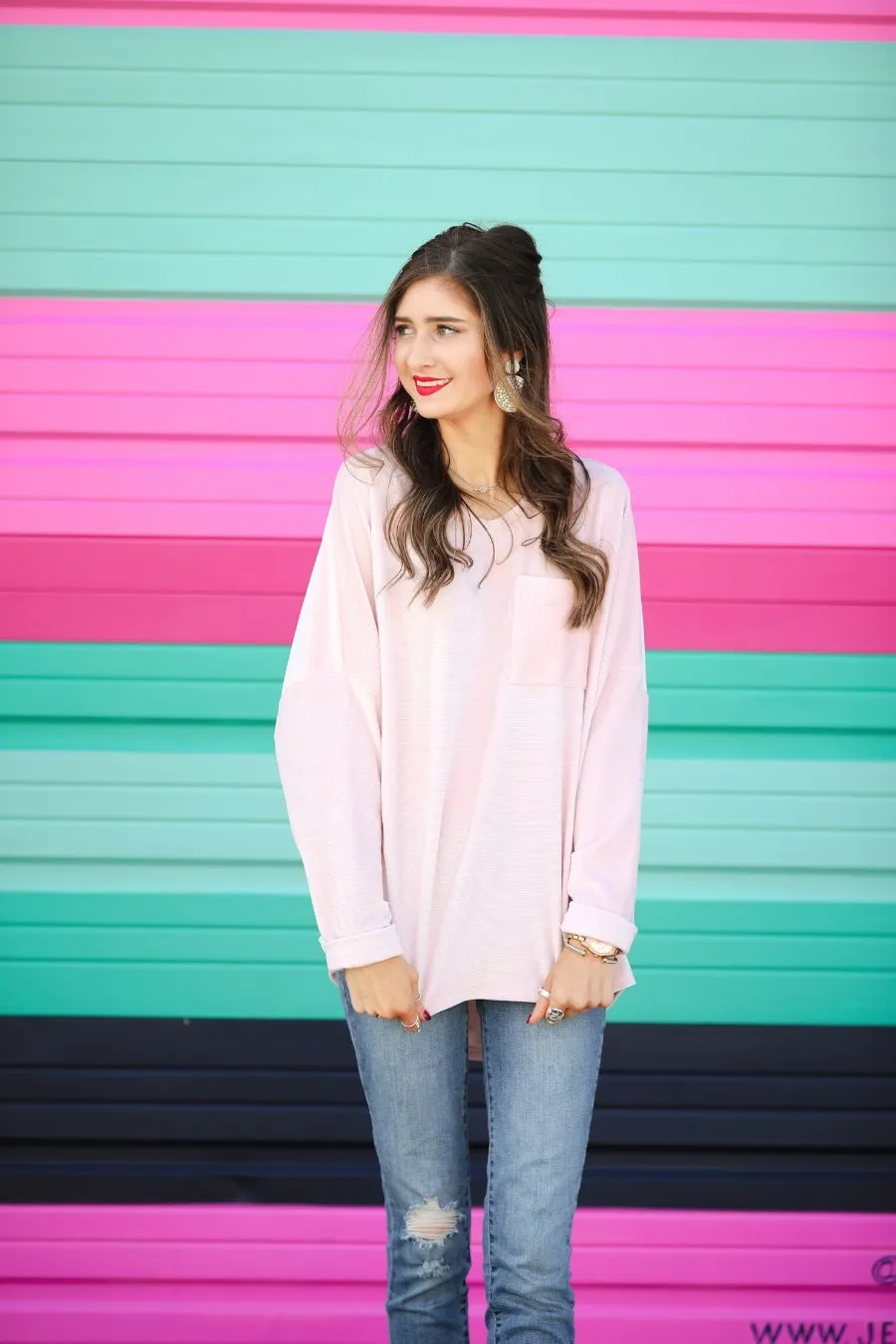 Blushing Over You Velvet Top