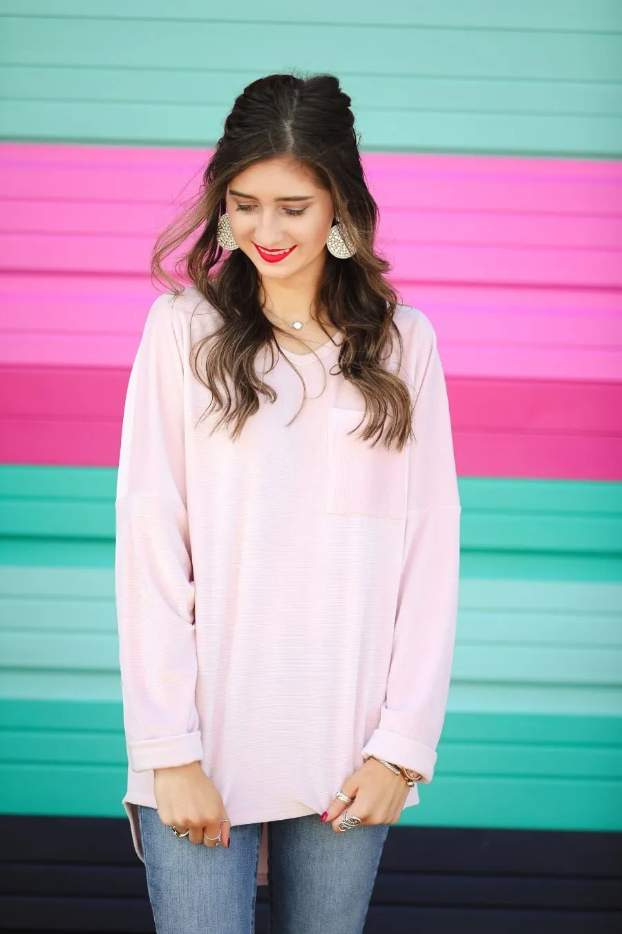 Blushing Over You Velvet Top