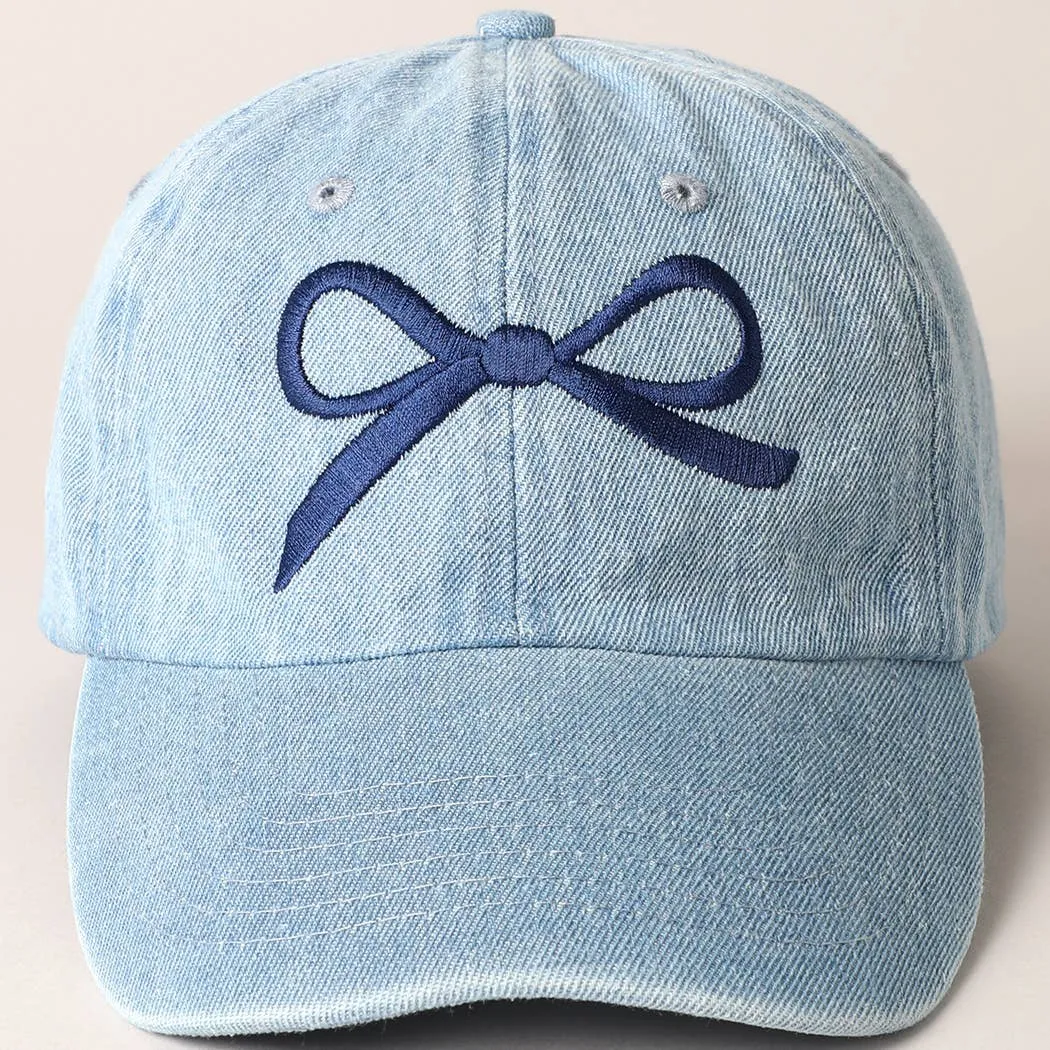 Bow Denim Baseball