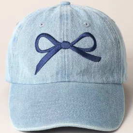 Bow Denim Baseball