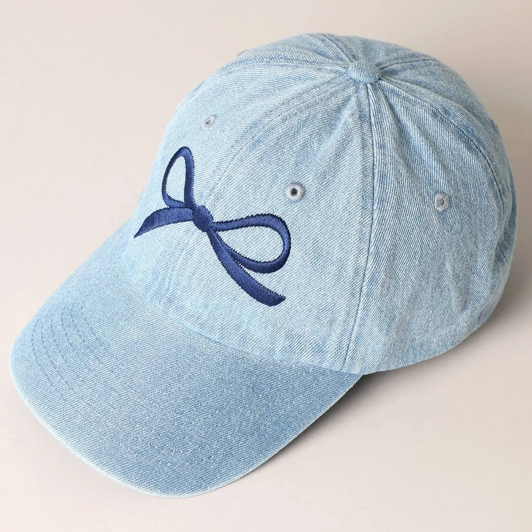 Bow Denim Baseball