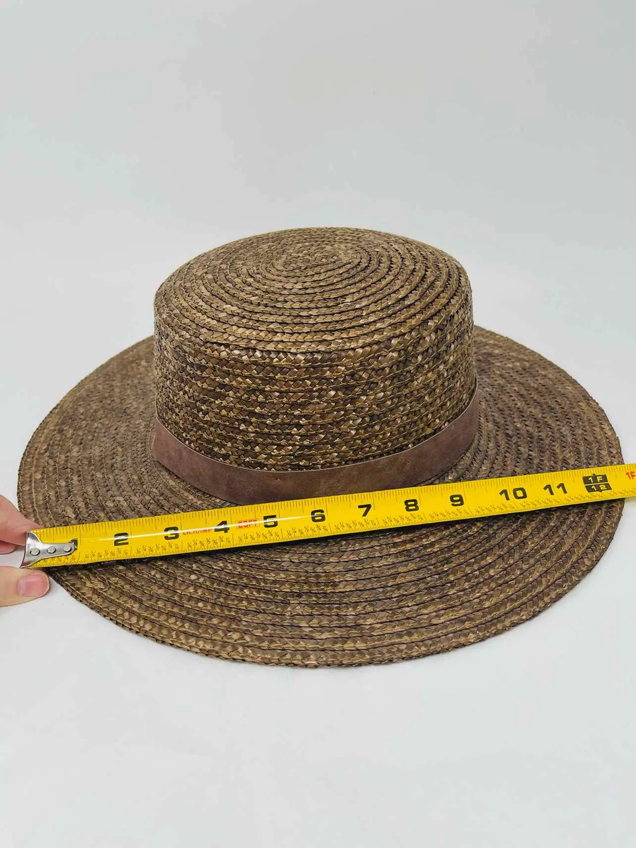 Brown Straw Woven Accessories Hat