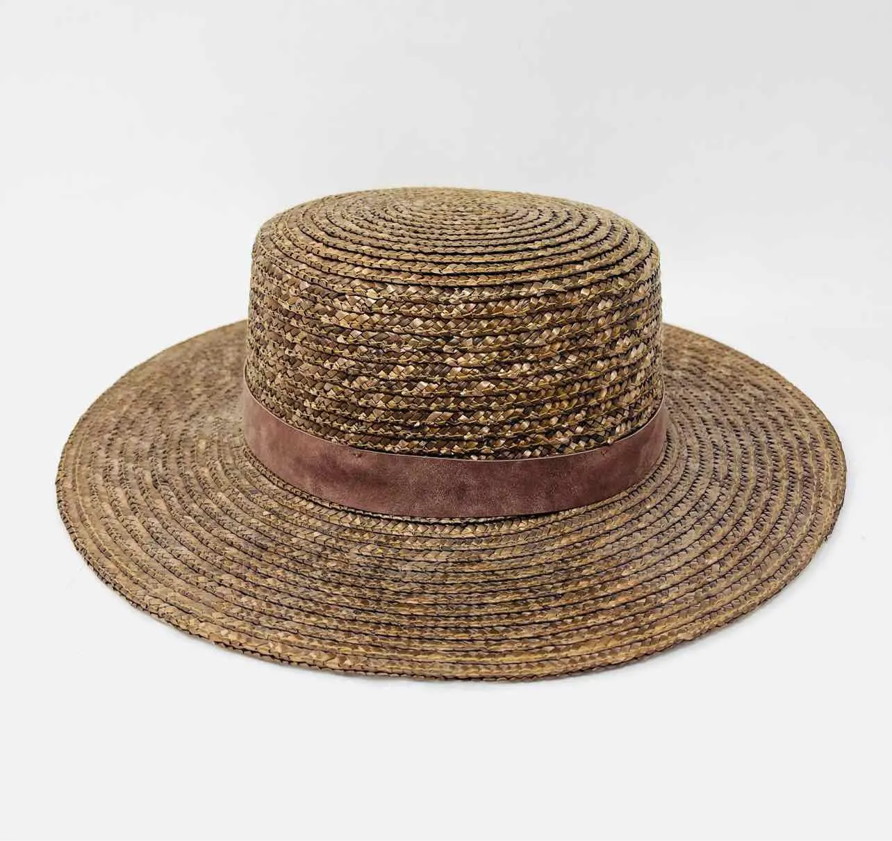 Brown Straw Woven Accessories Hat