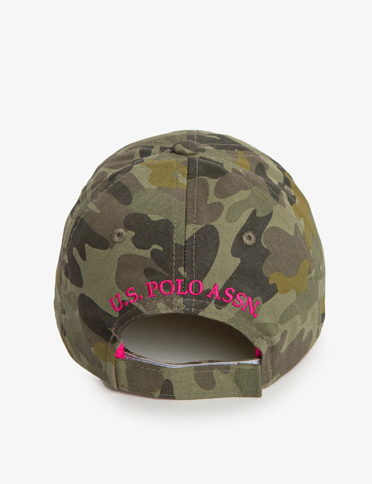 CAMO DAD CAP WITH EMBROIDERED LOGO