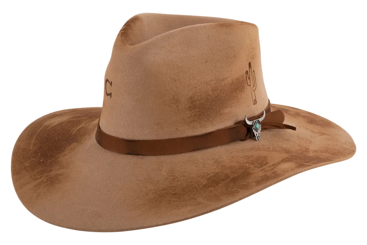 Charlie 1 Horse Lakota Hat - Sand