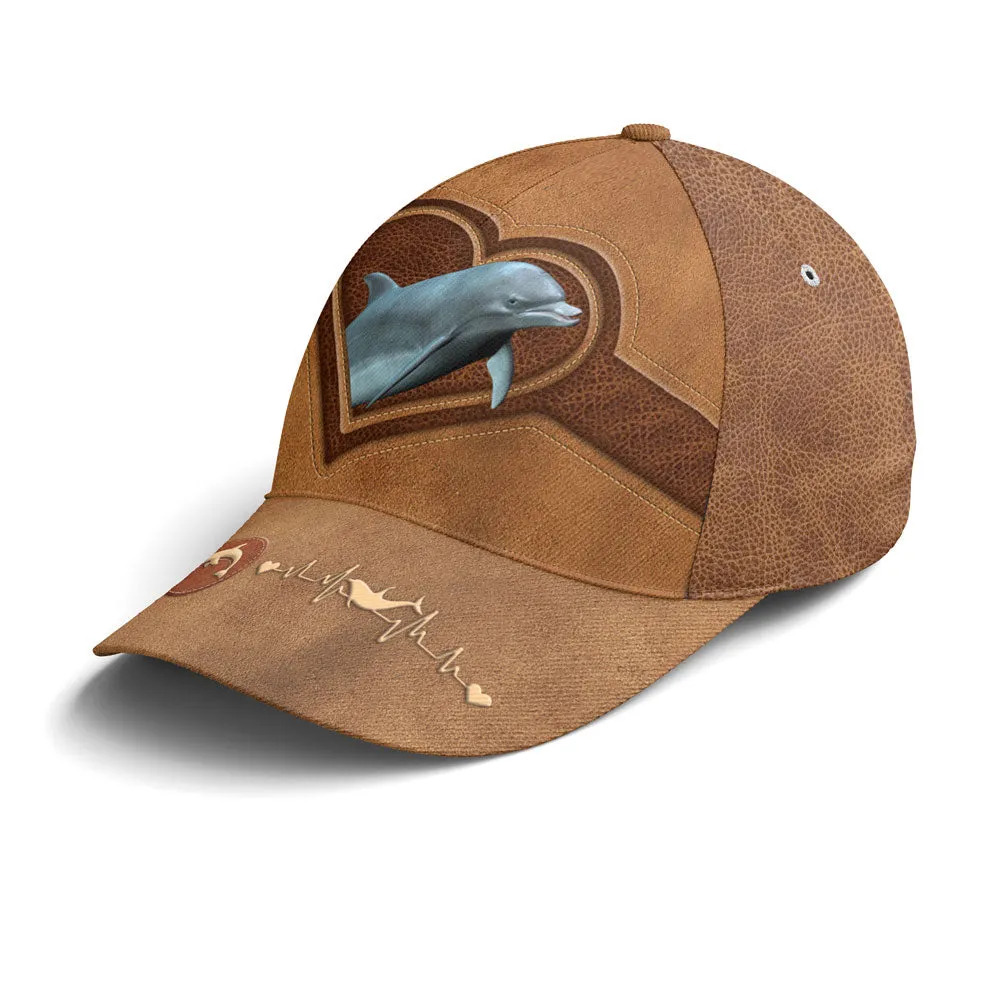 Classic Leather Style Dolphin Baseball Cap Coolspod