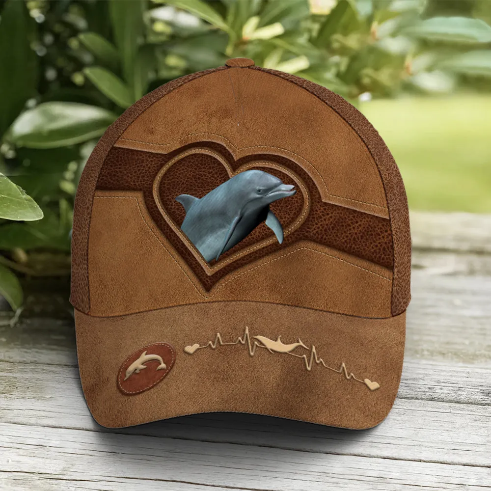 Classic Leather Style Dolphin Baseball Cap Coolspod