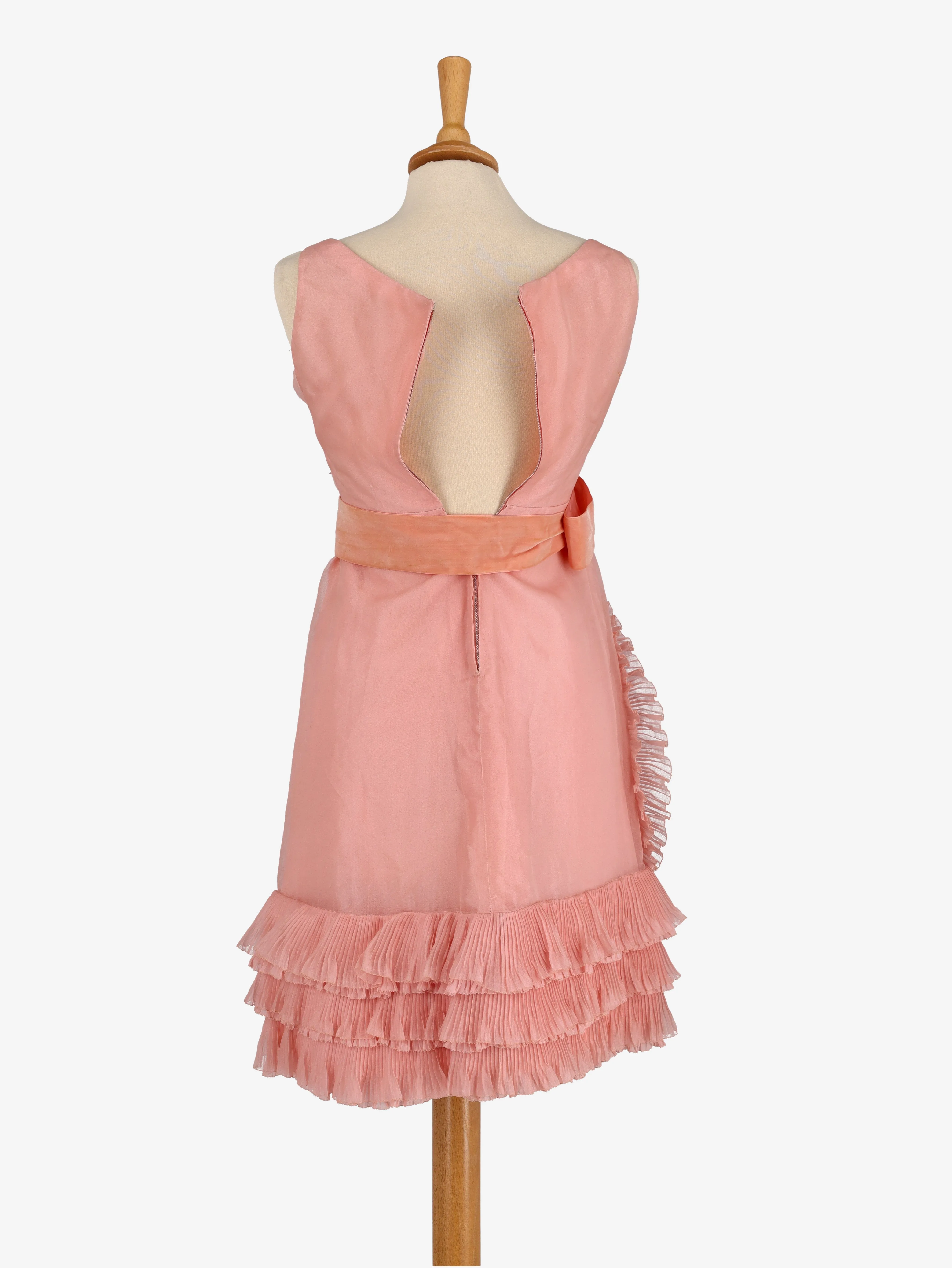 Cocktail Dress With Bow Belt - 50s