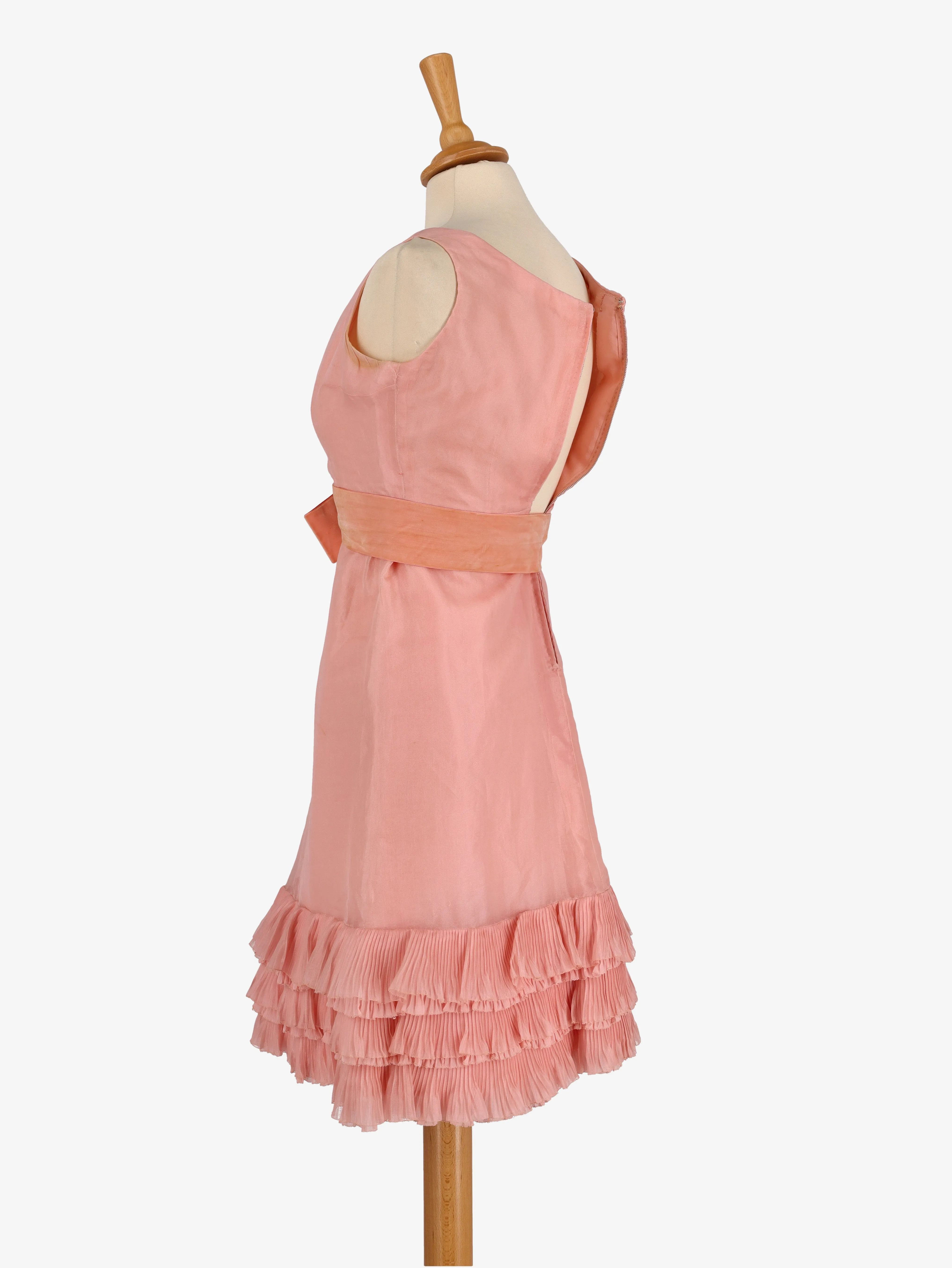 Cocktail Dress With Bow Belt - 50s