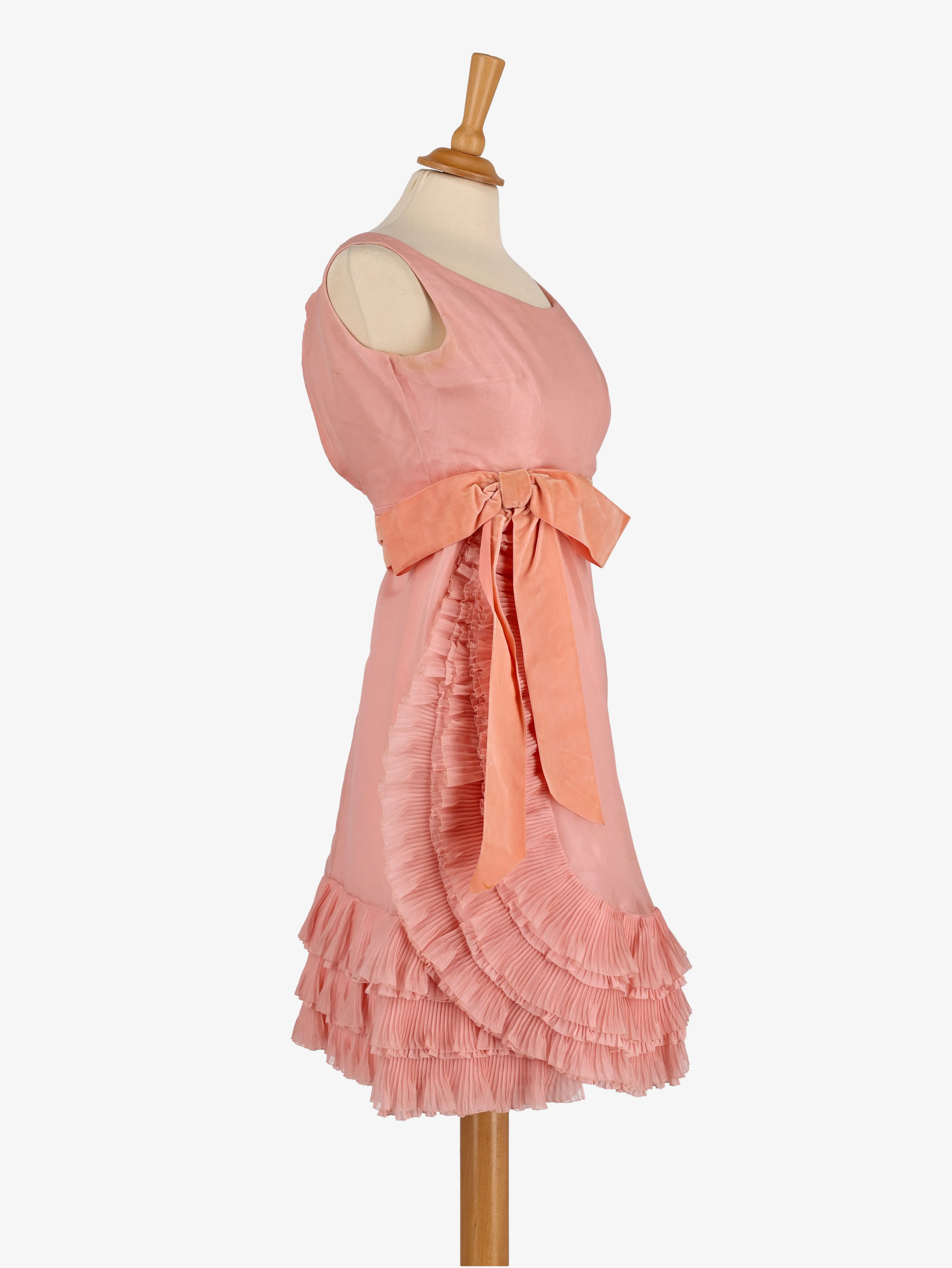 Cocktail Dress With Bow Belt - 50s
