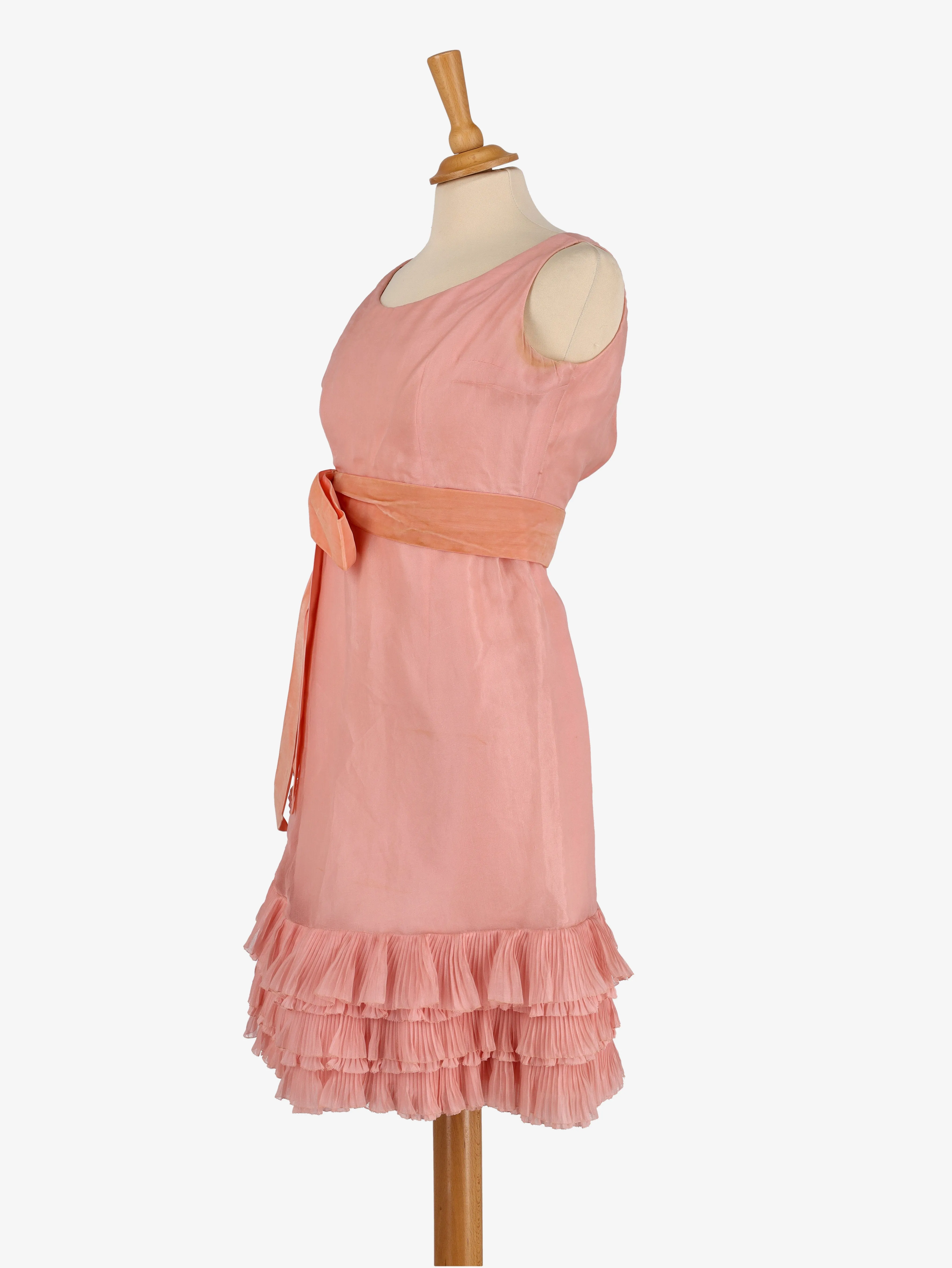 Cocktail Dress With Bow Belt - 50s