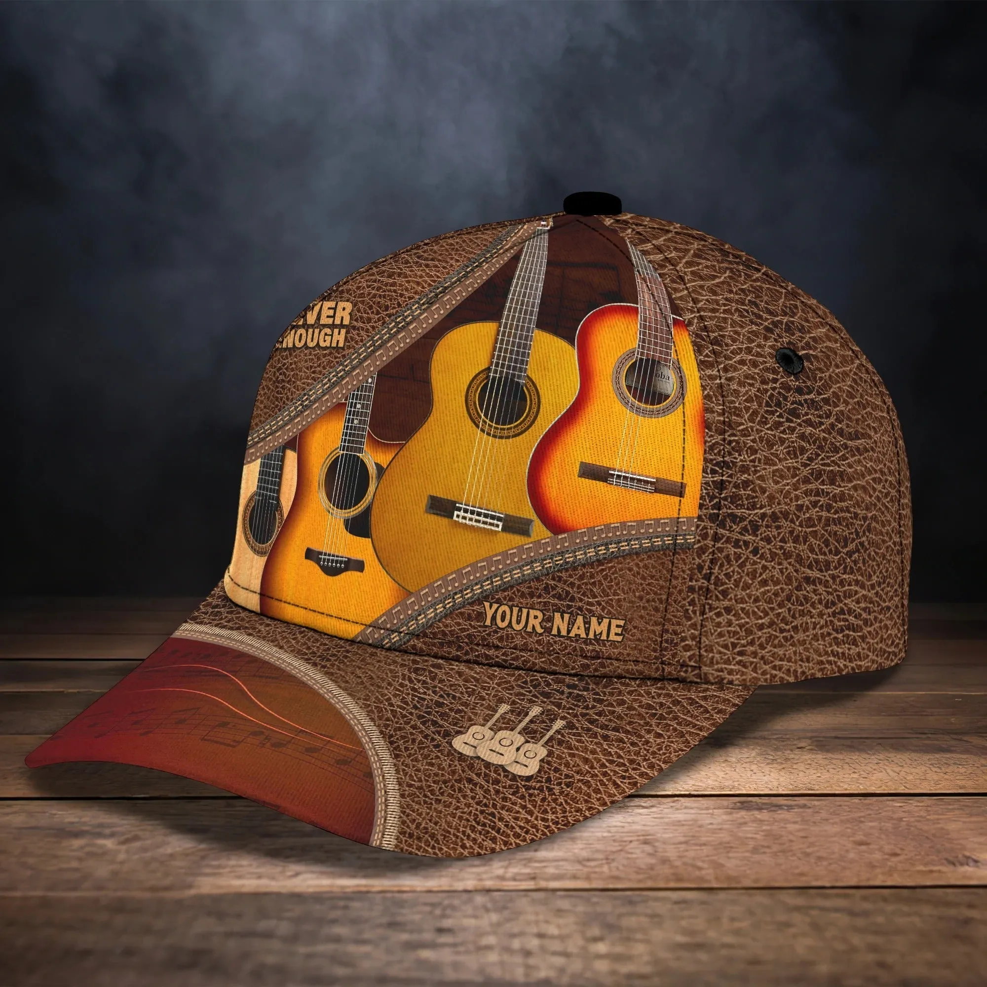 Custom Guitar Cap Hat Or Guitarist Man Travel Summer Cap Hat, Present To Guitar And Music Lovers