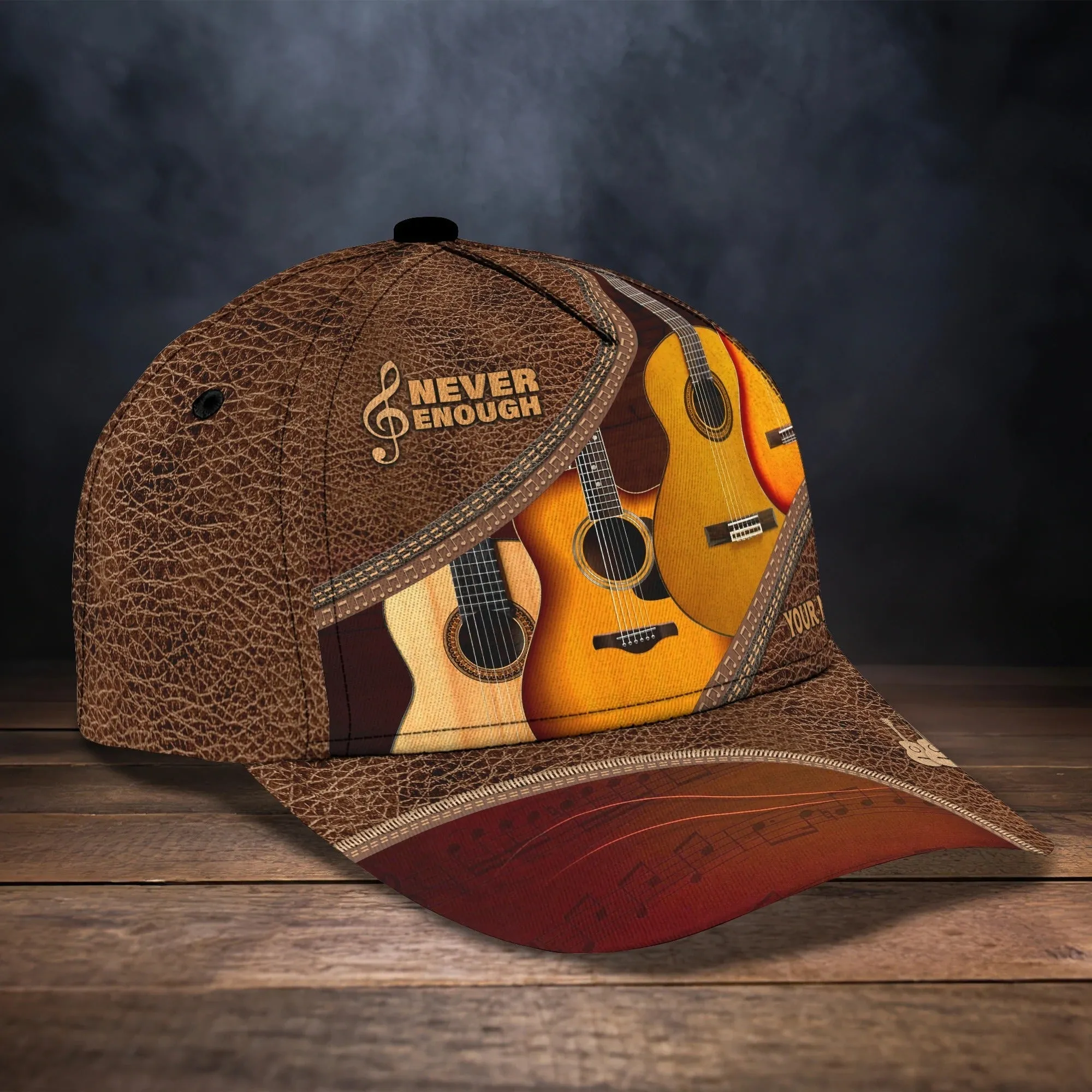 Custom Guitar Cap Hat Or Guitarist Man Travel Summer Cap Hat, Present To Guitar And Music Lovers