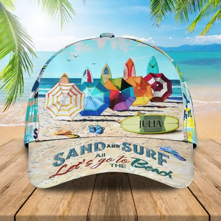 Customized Sunrise Sunset on the Beach Hat for Summer, Bless be the beach Cap